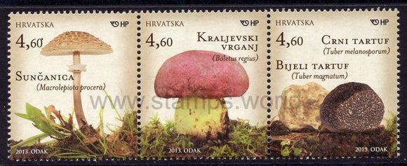 Croatia. 2013 Mushrooms. MNH