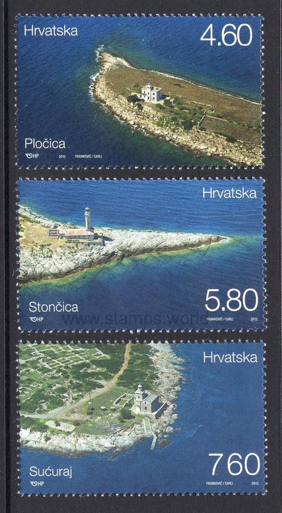 Croatia. 2013 Lighthouses. MNH