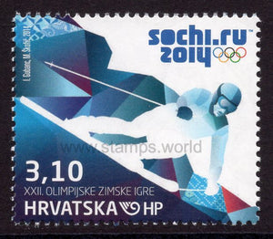 Croatia. 2014 Winter Olympic Games. Sochi, Russia. MNH