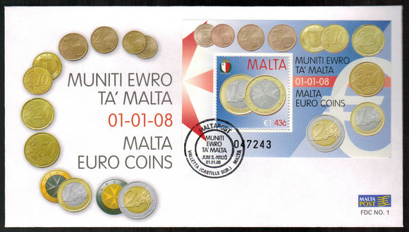 Malta. 2008 Malta Euro Coins. FDC