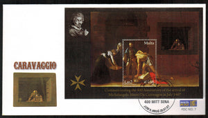 Malta. 2007 Caravaggio. FDC