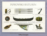Faroe Islands. 2013 The Faroese boat. Folder with 3 Minisheets. MNH