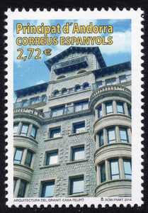 Andorra Spanish. 2014 Granite architecture. Casa Felipo. MNH