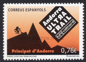 Andorra Spanish. 2014 Sport. Ultra Trail. MNH