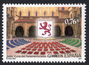 Spain. 2014 Leon. Cradle of Parliamentarism. MNH