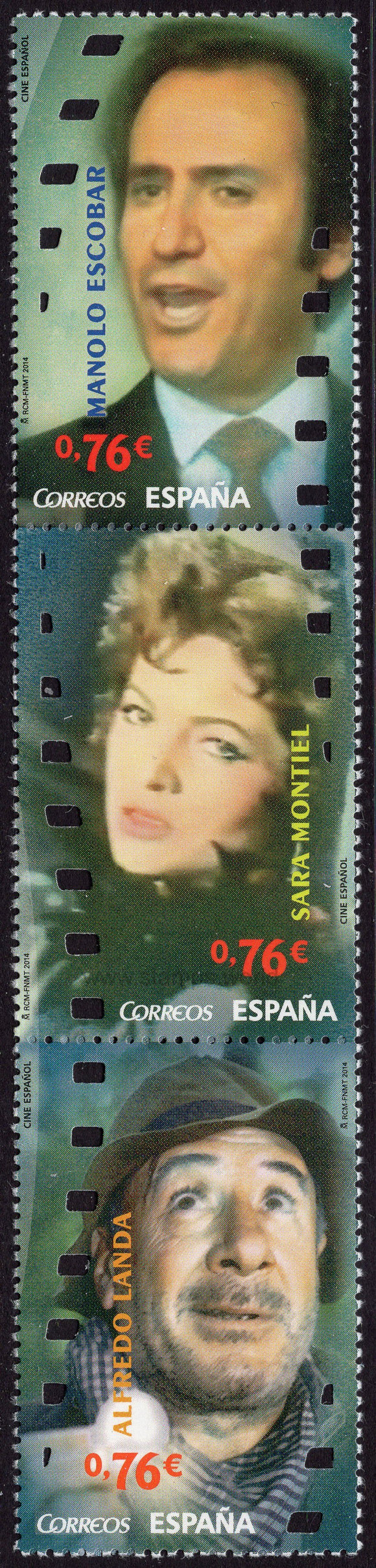 Spain. 2014 Spanish Cinema. MNH