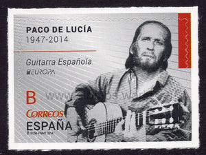 Spain. 2014 Europa. Musical Instruments. Paco de Lucia. MNH