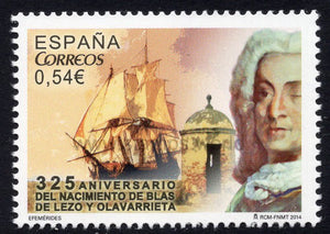 Spain. 2014 Blas de Lezo. MNH