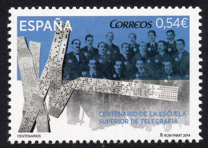 Spain. 2014 General School of Telegraphy. MNH