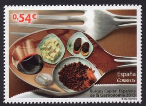 Spain. 2014 Burgos - Spanish Capital of Gastronomy for 2013. MNH
