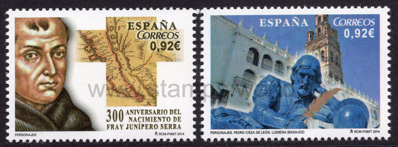 Spain. 2014 Personalities. MNH