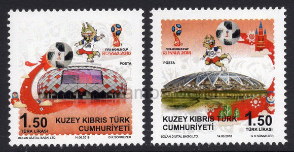 Cyprus Turkish. 2018 FIFA World Cup. Russia. MNH