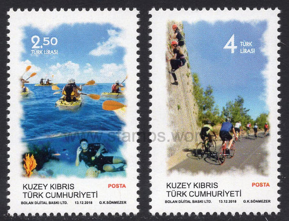 Cyprus Turkish. 2018 Outdoor Sports. MNH