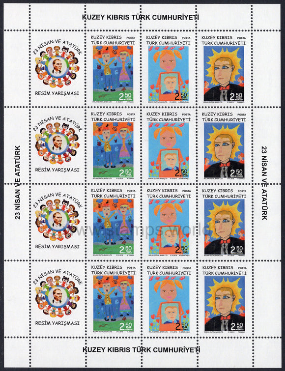 Cyprus Turkish. 2019 April 23 and Ataturk. MNH