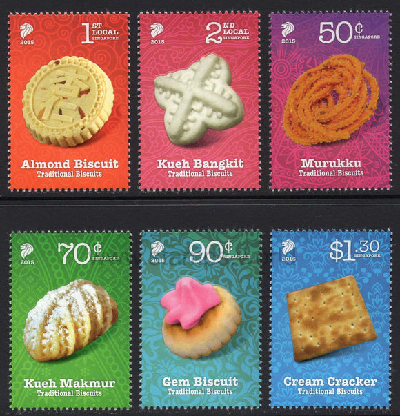 Singapore. 2015 Traditional Biscuits. MNH