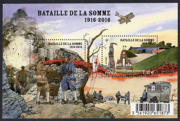 France. 2016 Battle of the Somme. MNH