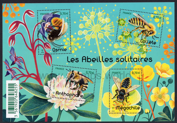 France. 2016 Solitary Bees. MNH