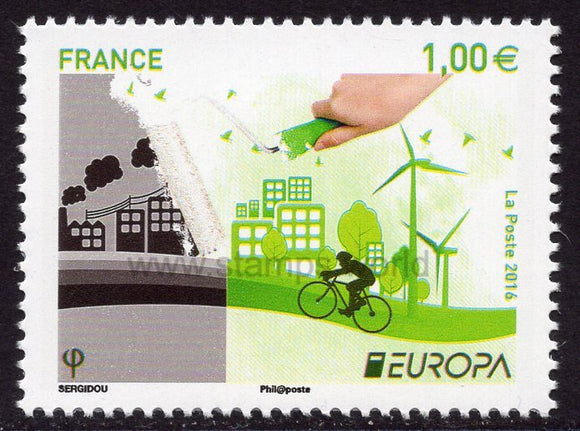 France. 2016 Europa. Think Green. MNH