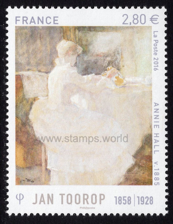 France. 2016 Jan Toorop. MNH