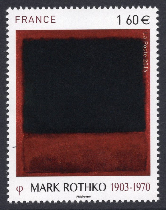 France. 2016 Mark Rothko. MNH