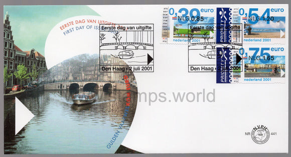 Netherlands. 2001 Introduction of Euro. FDC