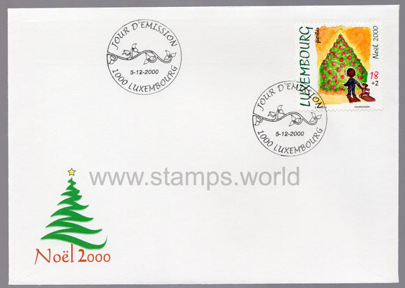 Luxembourg. 2000 Christmas. FDC