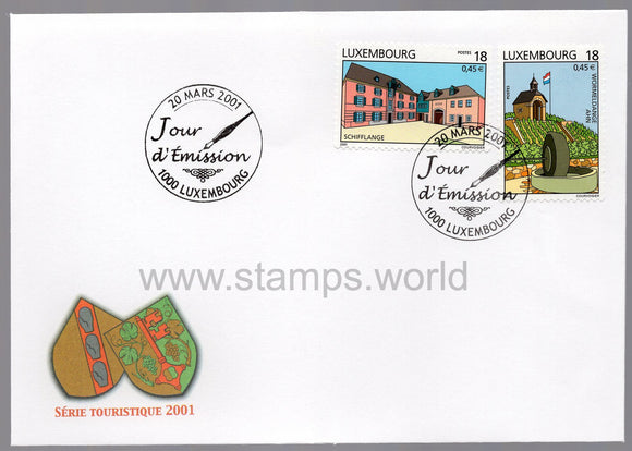 Luxembourg. 2001 Tourism. FDC