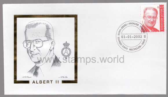 Belgium. 2002 King Albert II. FDC