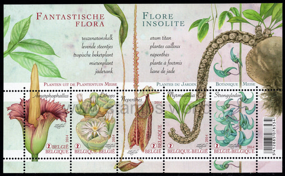 Belgium. 2014 Fantastic Flora. MNH