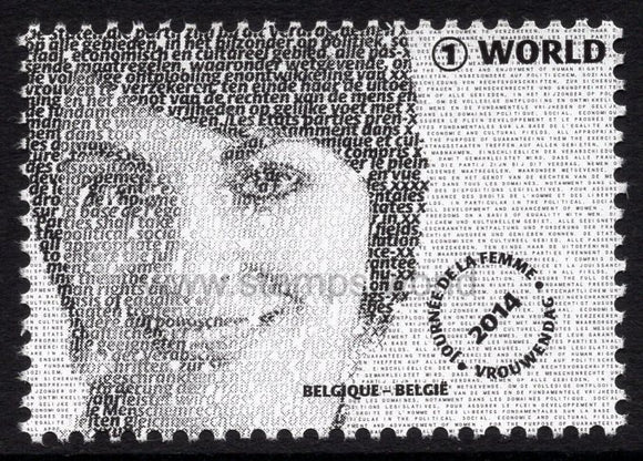 Belgium. 2014 International Women's Day. MNH