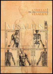 Belgium. 2014 Andreas Vesalius. MNH
