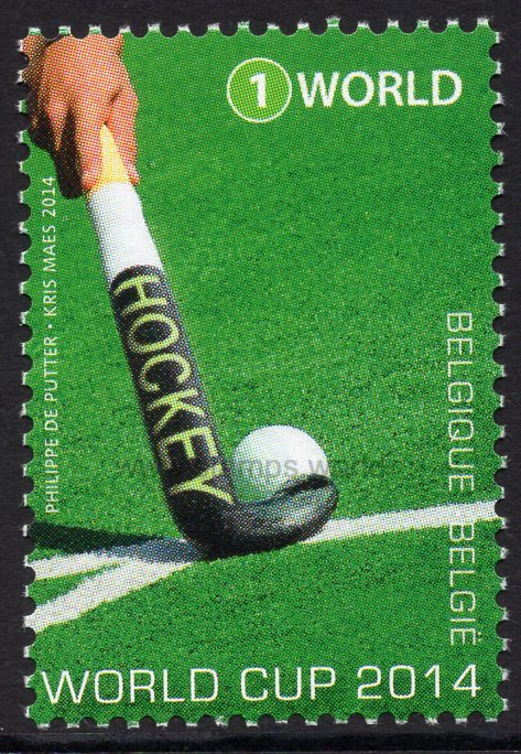 Belgium. 2014 Hockey World Cup. MNH