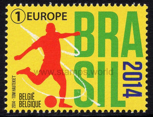 Belgium. 2014 FIFA World Cup. Brazil. MNH