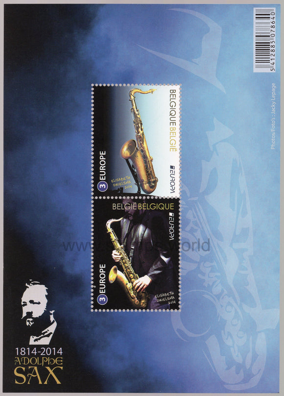 Belgium. 2014 Europa. Musical Instruments. MNH