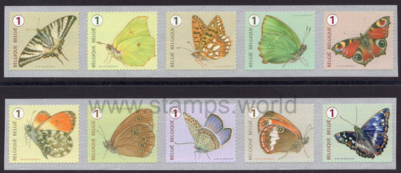 Belgium. 2014 Butterflies. MNH