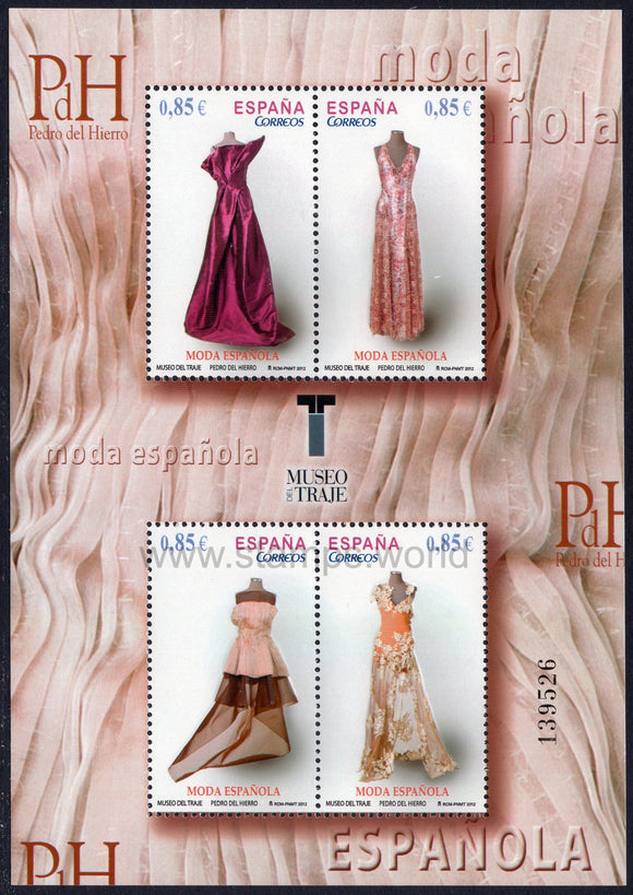 Spain. 2012 Spanish Fashion. Pedro del Hierro. MNH