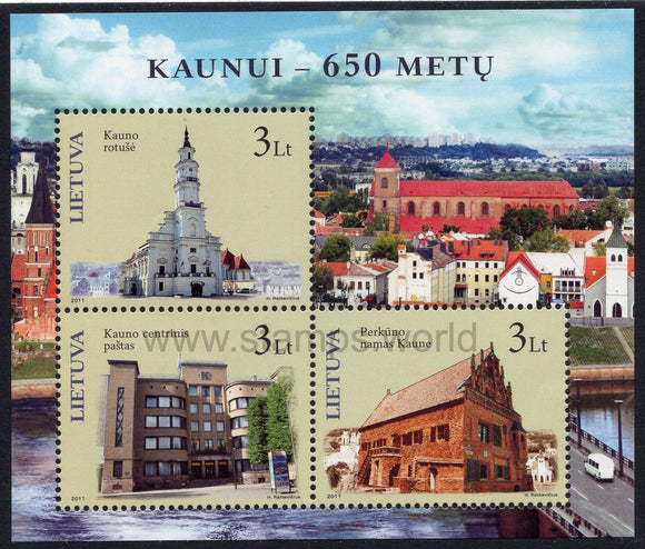 Lithuania. 2011 650th Anniversary of Kaunas. MNH