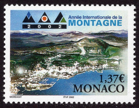 Monaco. 2002 Year of the Mountains. MNH