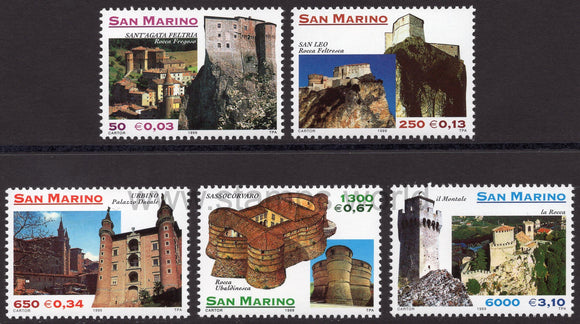 San Marino. 1999 Architecture. MNH