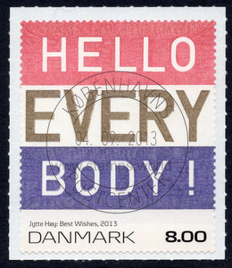 Denmark. 2013 Stamp Art: Hello every body! CTO