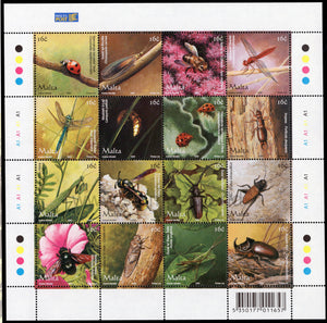 Malta. 2005 Insects. MNH