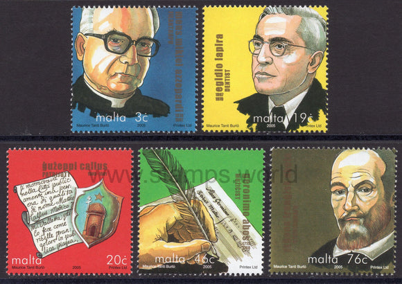 Malta. 2005 Maltese Personalities. MNH