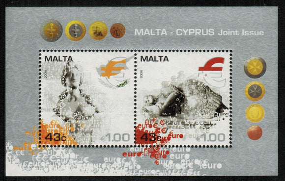 Malta. 2008 Adoption of the Euro. MNH