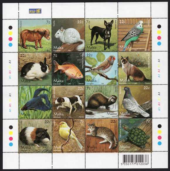 Malta. 2006 Domestic Pets. MNH