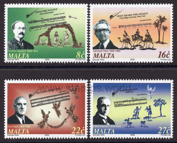 Malta. 2006 Christmas. Composers. MNH