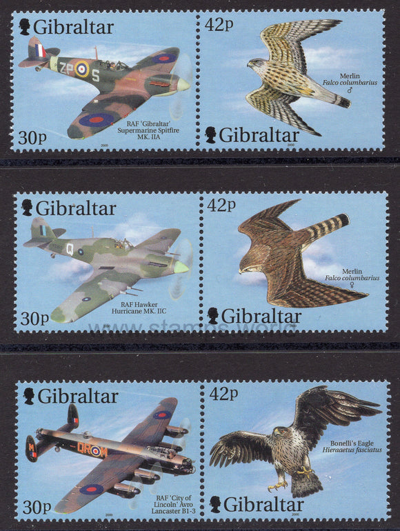 Gibraltar. 2000 Wings of Prey II. MNH