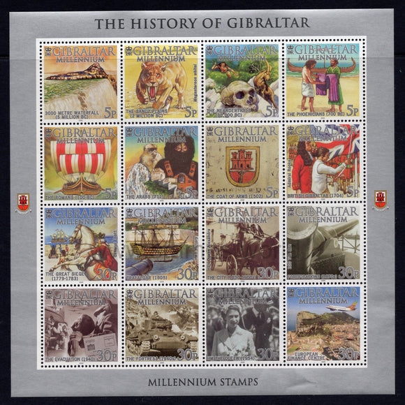Gibraltar. 2000 History of Gibraltar. MNH