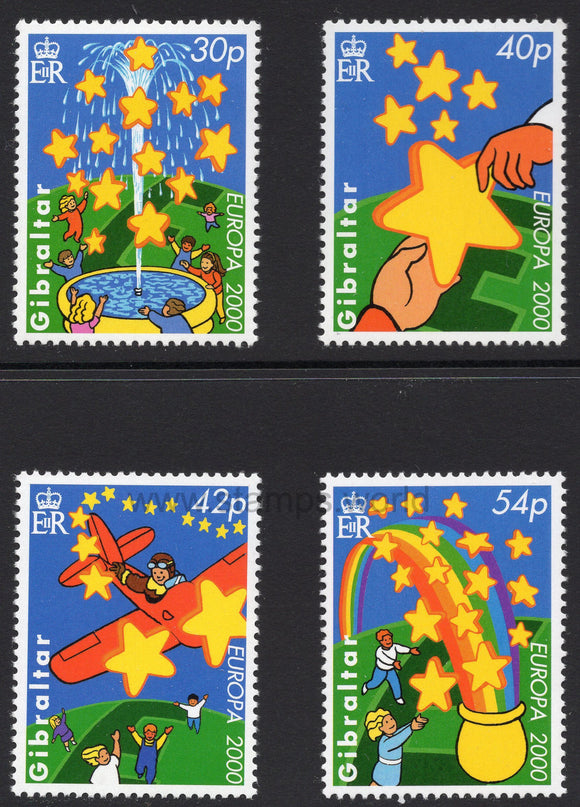 Gibraltar. 2000 Europa. Tower of Six Stars. MNH