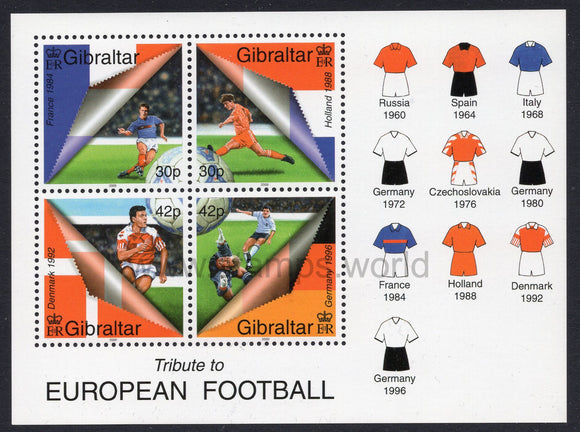 Gibraltar. 2000 Tribute to European Football. MNH