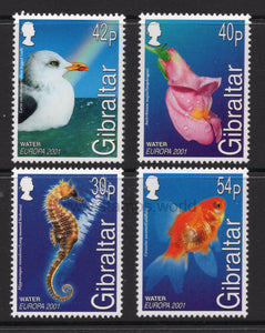 Gibraltar. 2001 Europa. Water. MNH